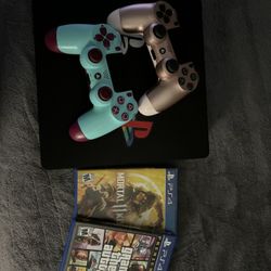 ps4, controller and games