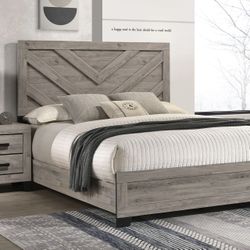 4 PCs Bedroom Set Dresser Mirror Queen Bed & Nightstand. ( FINANCING OPTIONS )