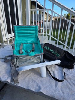 Bright Starts Pop ‘N Sit Portable Booster Seat, 3-in-1 Floor Seat, Travel High Chair & Toddler Booster with Feeding Tray, Indoor/Outdoor,