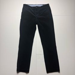 Men’s Polo Ralph Lauren Navy Blue Stretch ‘Corduroy’ Straight Fit Pants 32x32