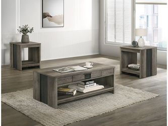 Rangley Grey/Brown 3-Piece Cocktail Set