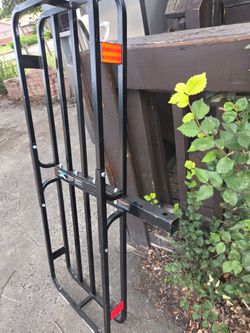 Trailer hitch cargo rack.