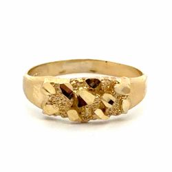 Woman’s Ladies 10k Yellow Gold Nugget Ring Size 6.5 GP3130748