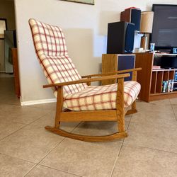 Vintage Danish Mid-Century Modern Rocking Chair