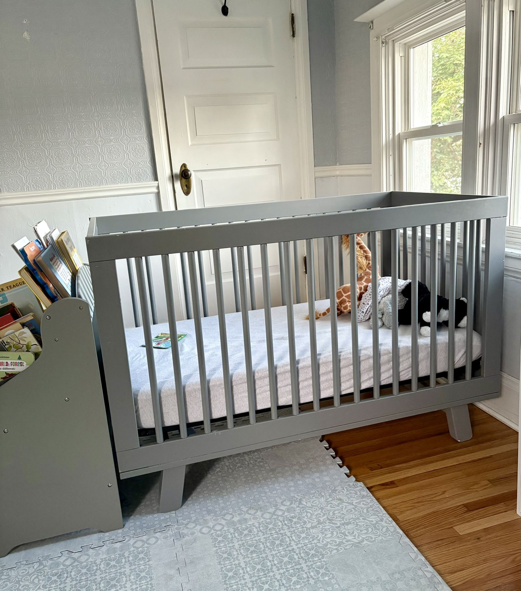 Babyletto Hudson Crib Babyletto Crib Grey Hudson 3-in-1