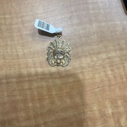 14K Indian Pendant 