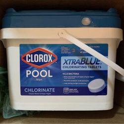 Clorox Xtra Blue Pool Chlorinating Chlorine Tablet 25lbs