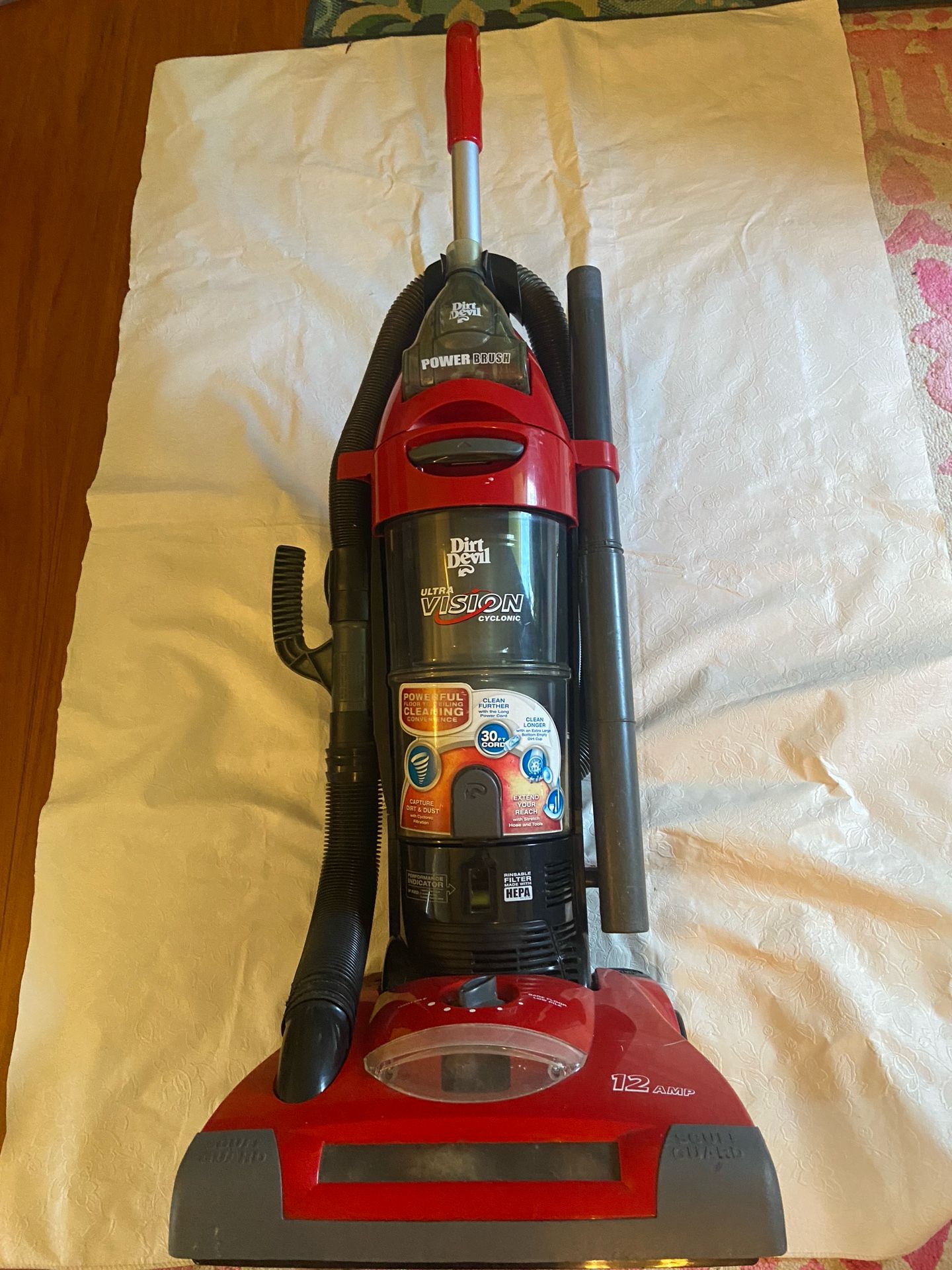 Dirt Devil Ultra Vision Cyclonic Upright Vacuum Cleaner, UD70010: