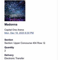 Madonna Tickets