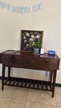 Dark Wood entry table
