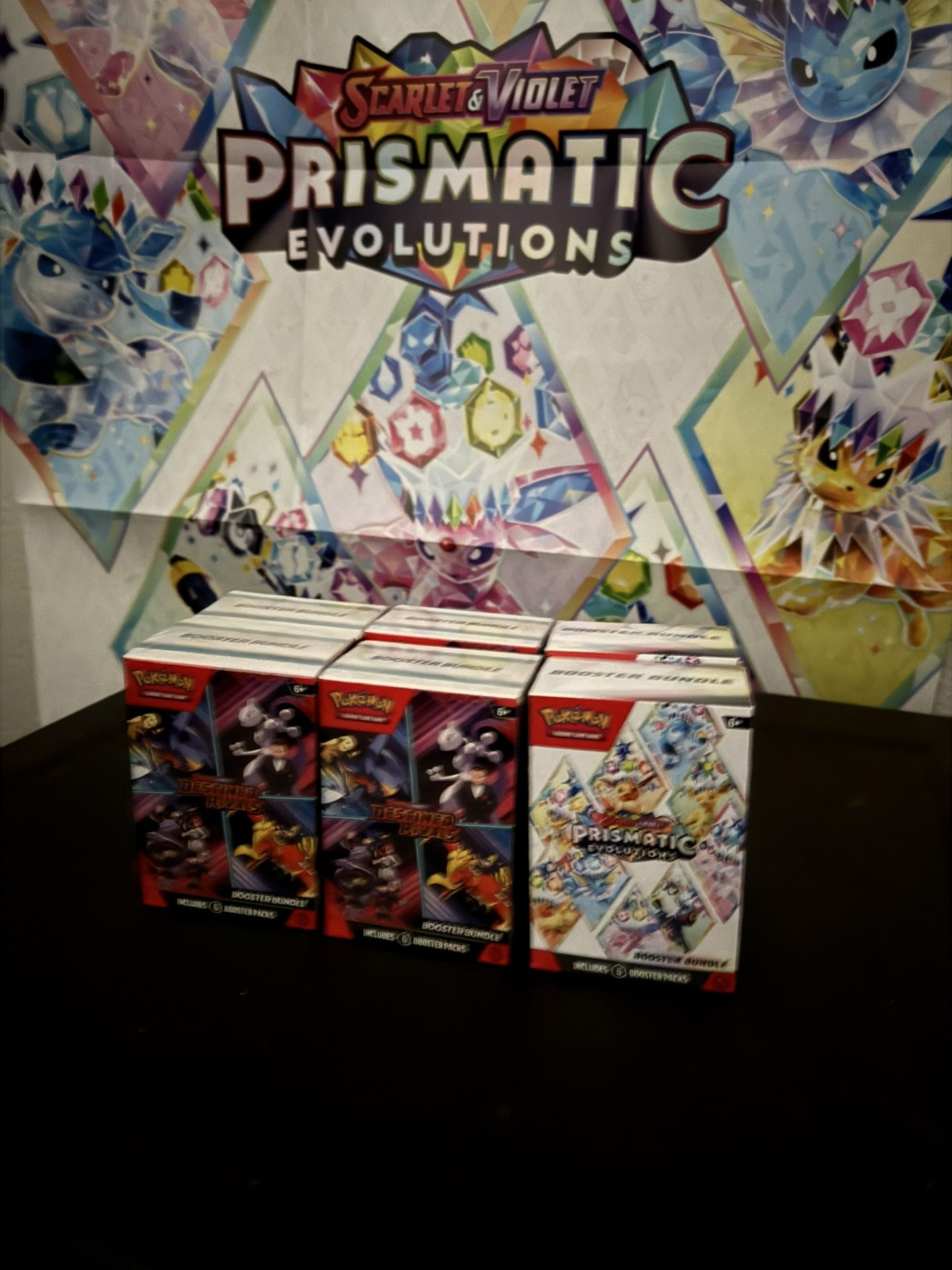 Pokemon Destined Rivals And Prismatic Booster Bundles