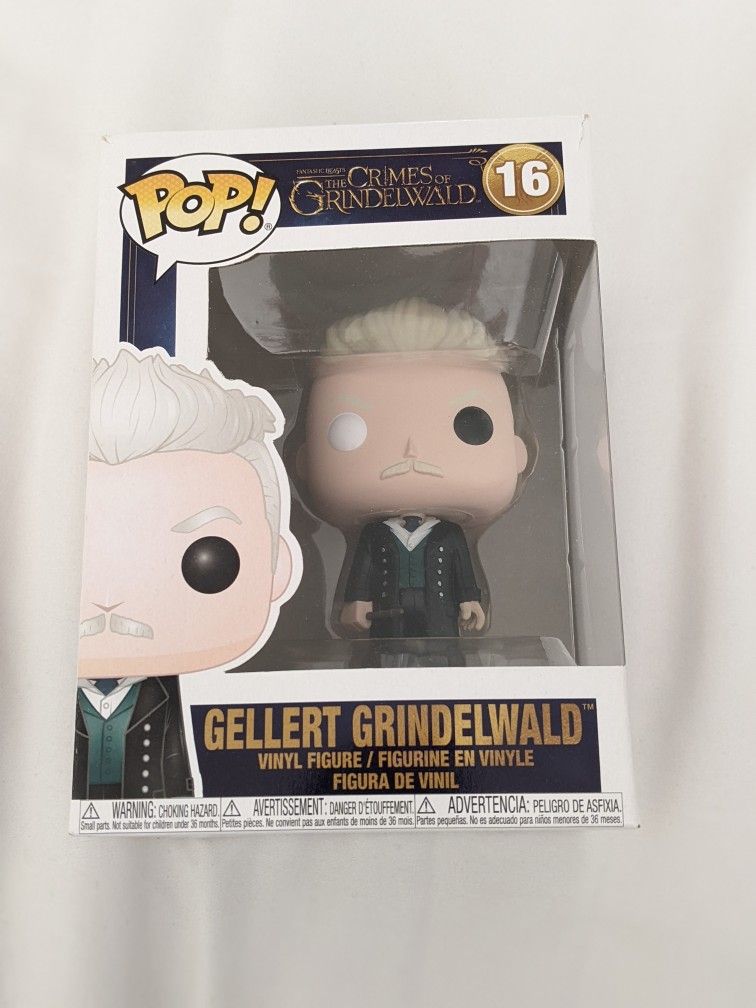 Nearly Headless Nick (62), and Grindelwald (16) Funko Pop dolls - NIB