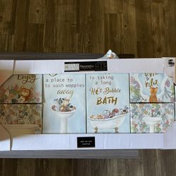 6piece Canvas Cat Bath