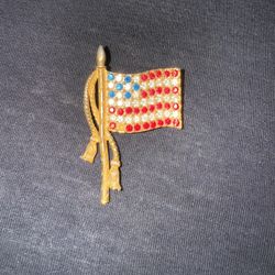 American Flag Brooch 
