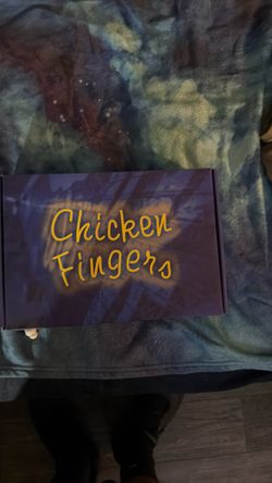 Raising canes chicken finger neon sign