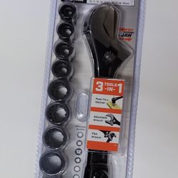 Crescent 11-Piece Pass-Thru X6 Black Oxide Adjustable Wrench and Spline Socket Set