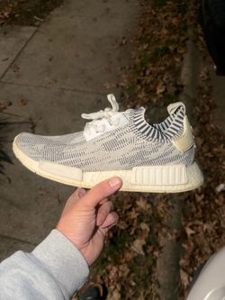 Adidas NMD R1 Primeknit Grey White Camo Size 10.5