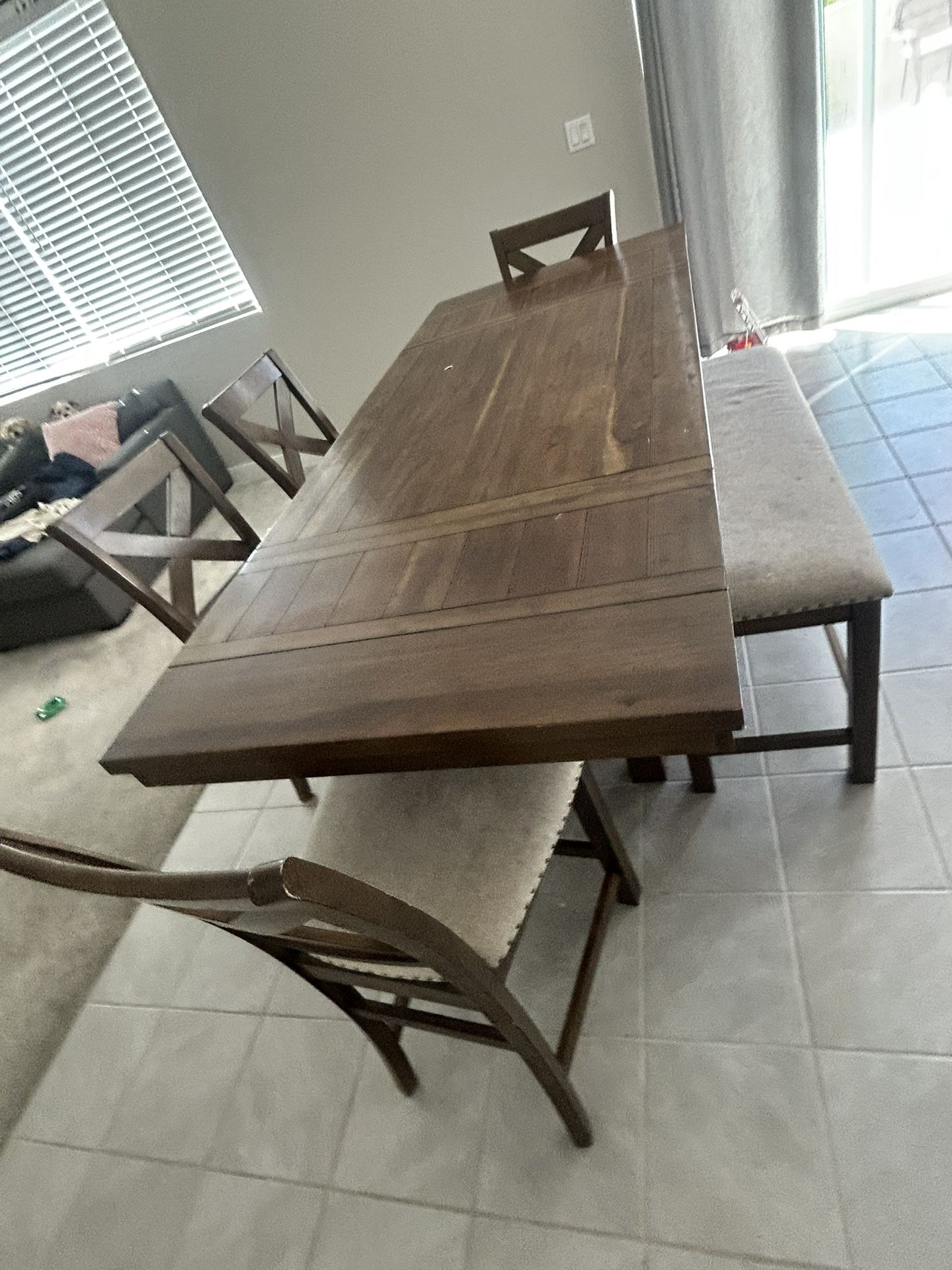 Dining Table And Chairs /Bench