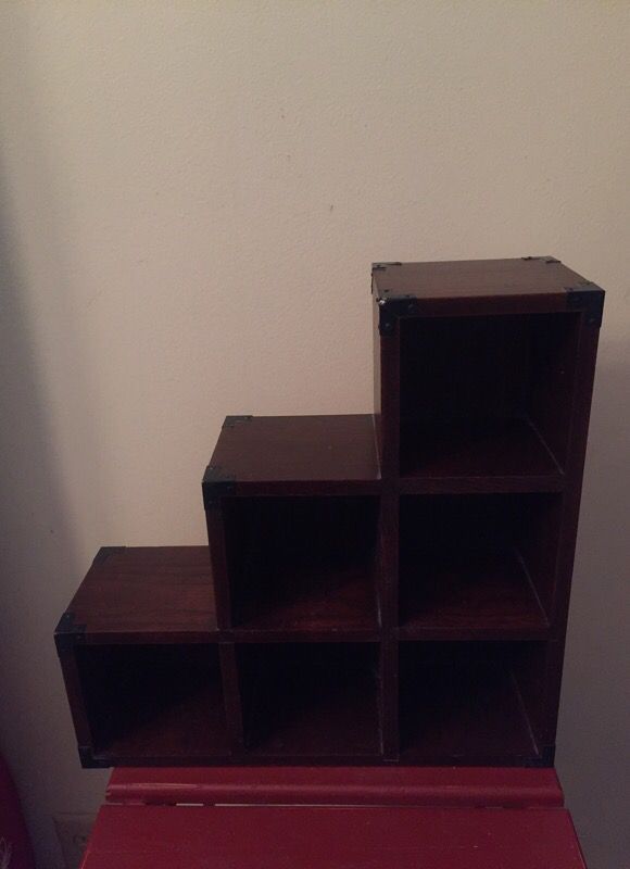 Small decor open shelf wooden box