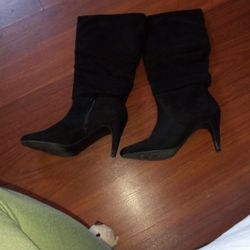Women's Black Suede Boots