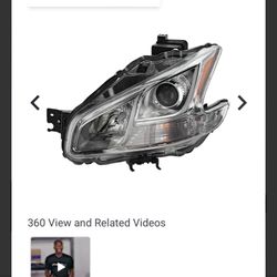 Driver side Halogen Headlight Assy