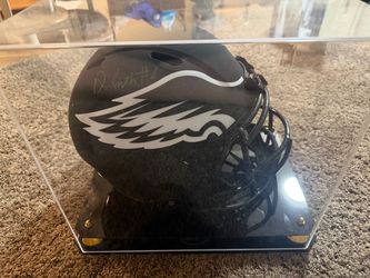 Devonta Smith signed full size replica helmet authenticated.