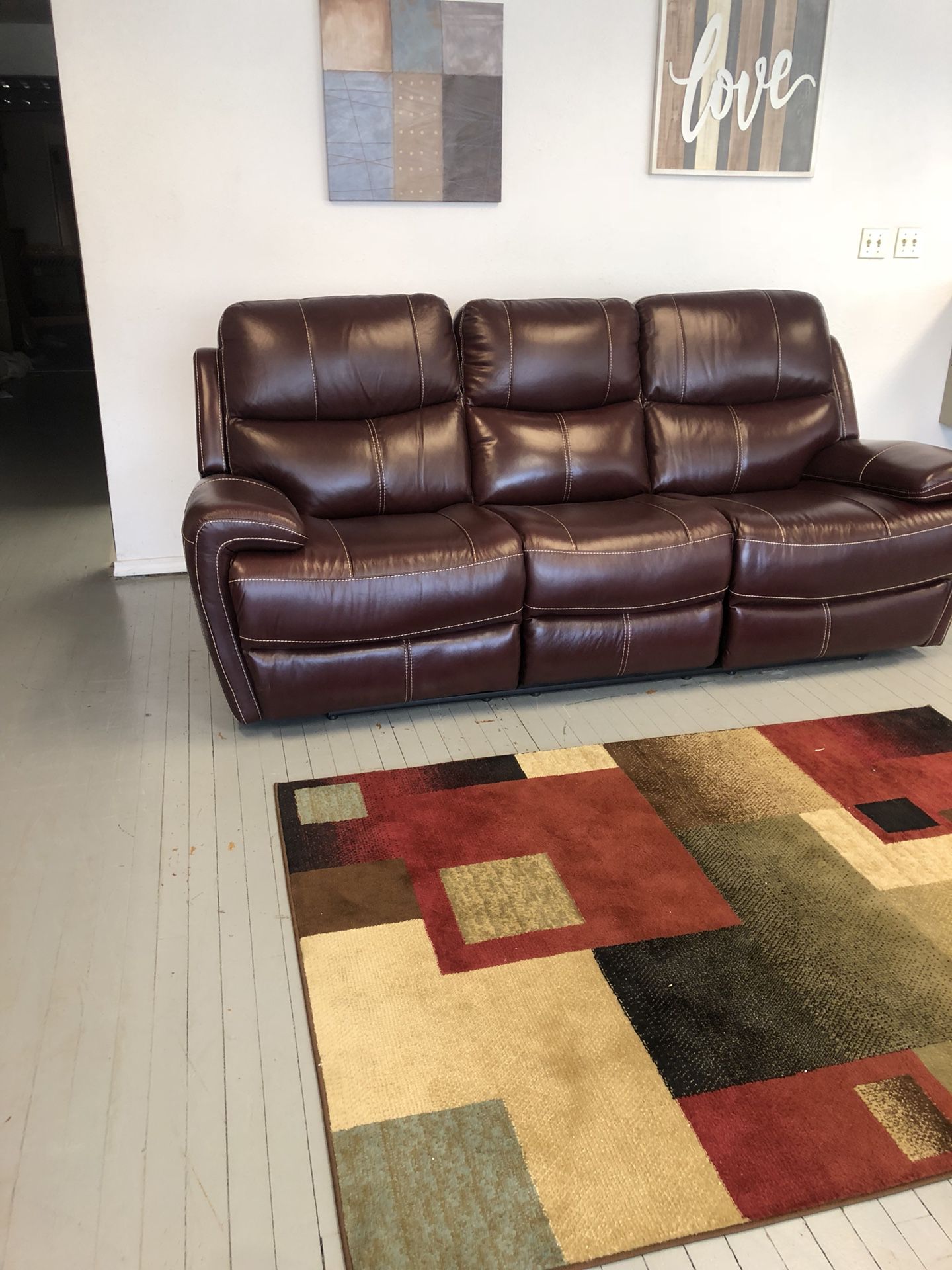 Low price genuine leather couch