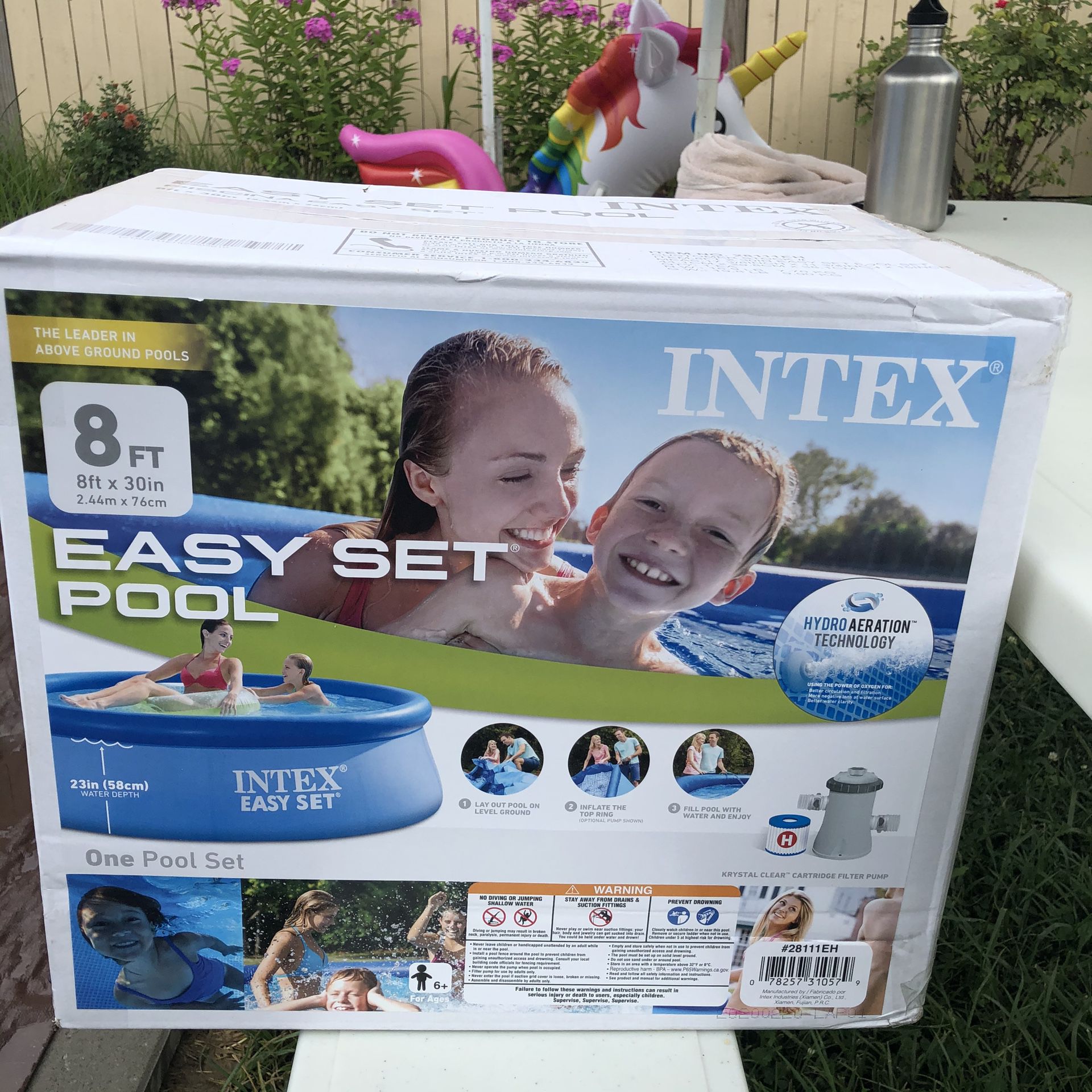 INTEX EASY SET POOL with FILTER PUMP
