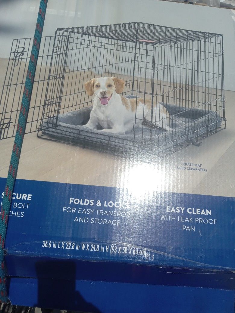 Top Paw Single Door 36in Folding Crate