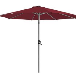 BLUU Aluminum Outdoor Patio Umbrella 10’
