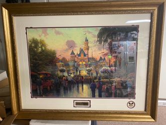Disneyland Commemorative 50th Anniversary Painting