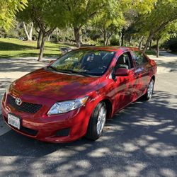 2010 Toyota Corolla LE red