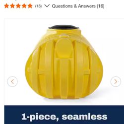 VPC 500 Gal. Yellow Polyethylene Single Compartment Septic Tank