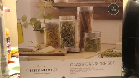 Glass Canisters Set