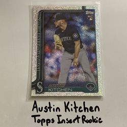 Austin Kitchen Seattle Mariners Pitcher Topps Short Print Insert Rookie Card. 