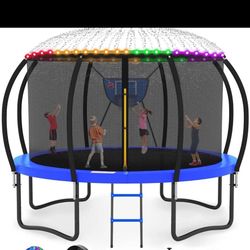 In BOX. Brand NEW Never Used -16ft Trampoline W Sprinkler 