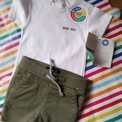 boys bnwt top and shorts age 3-6 months