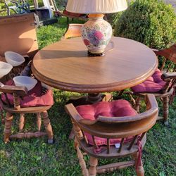 Dinette Set Solid Wood With Leaf