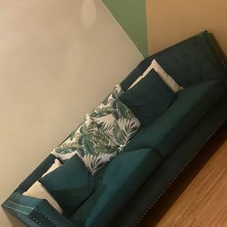 Emerald Green Couch 