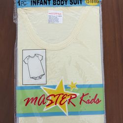 Master Kids Infant Bodysuit (Onesie), 12-18 Months