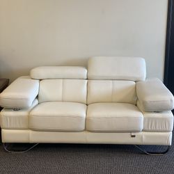 MONTE Top Grain European Leather Sofa Couch, 68''