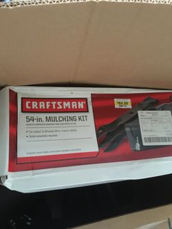 54” craftsman riding mower “mulch kit”