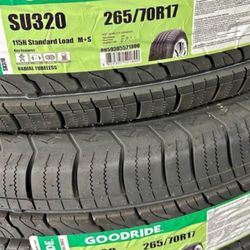 265/70/17 NEW SET OF TIRES 