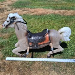 Vtg Wonder Horse Blow Mold Swing Set Horse ONLY 42×28" Complete Handle & Reigns