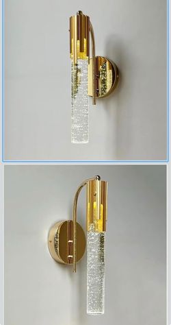 set of 2 Modern Led Crystal Wall Lamps Living Room TV Background Led Wall Sconce Aisle Corridor Bedroom Bedside Wall Light,LED Chandelier Ceiling
