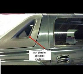 Chevy Avalanche/ Cadillac Escalade Sail Panels--Avy Shades