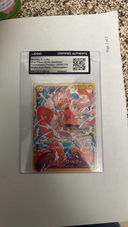 Limited edition grand Asia open monkey.d.luffy promo
