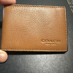 Leather Coach Wallet Brand New Never Used