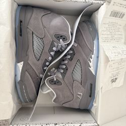 BRAND NEW SZ 11 wolf Grey 5s With Receipt 