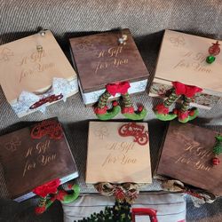 Engraved Rustic Wooden Box